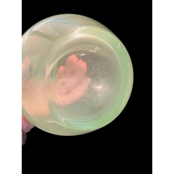 Keulen-Vase Light Green Hand Blown Glass Jack in the Pulpit Style MCM 12" - Picture 5 of 10